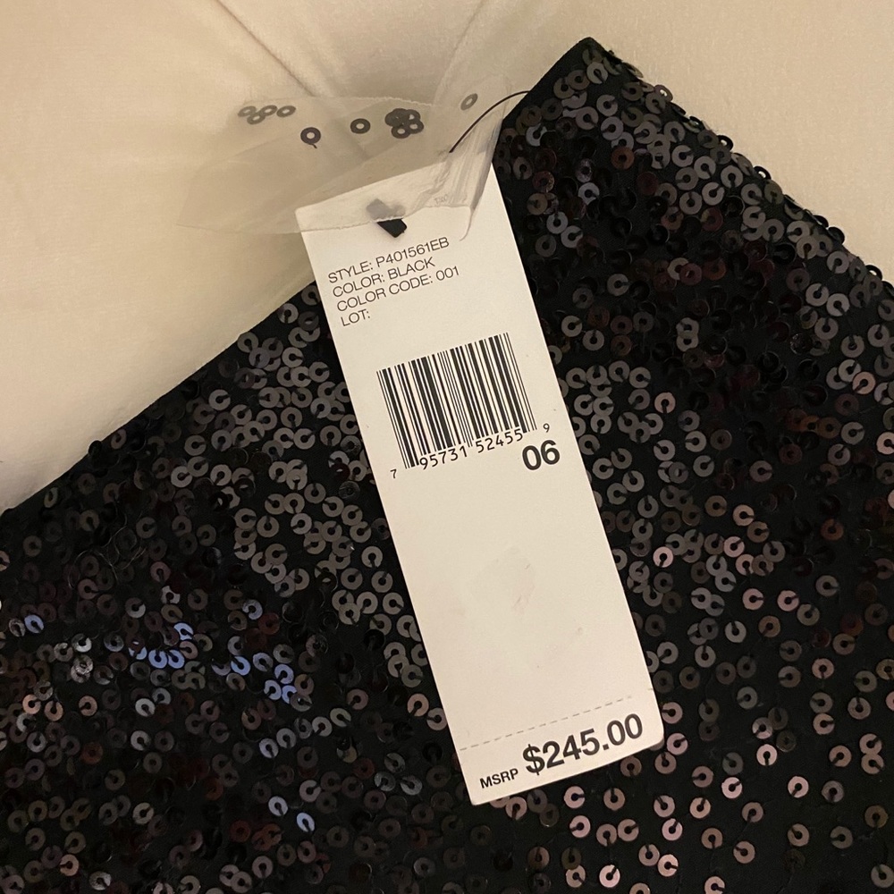DKNY Black Sequin Mini Skirt - Picture 3 of 3